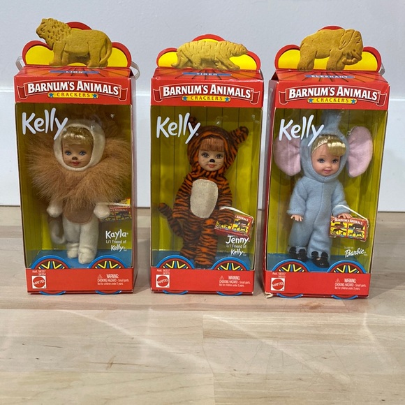 Barbie Other - Mattel 2002 Barnum's Animals Crackers Set Kayla Jenny Kelly